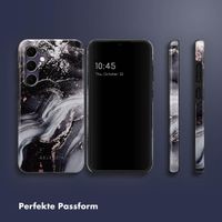 Selencia Vivid Tough Back Cover für das Samsung Galaxy S24 FE - Chic Marble Black