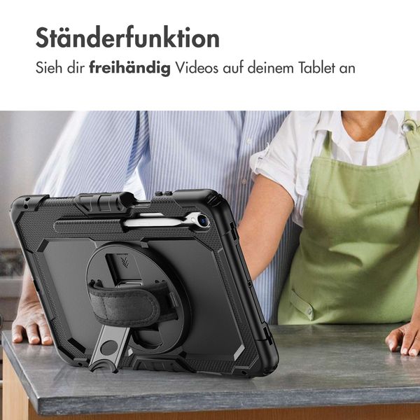 Accezz Robustes Back Cover mit Schultergurt Samsung Galaxy Tab S11 - Schwarz