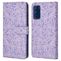 imoshion ﻿Design Klapphülle für das Samsung Galaxy S20 FE - Purple White Flowers