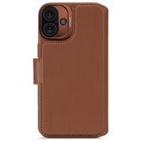 Decoded 2 in 1 Leather Klapphülle MagSafe Apple iPhone 16 - Tan