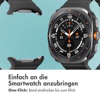 imoshion Ocean Silikonarmband für das  Samsung Galaxy Watch Ultra (2024/2025) - Schwarz