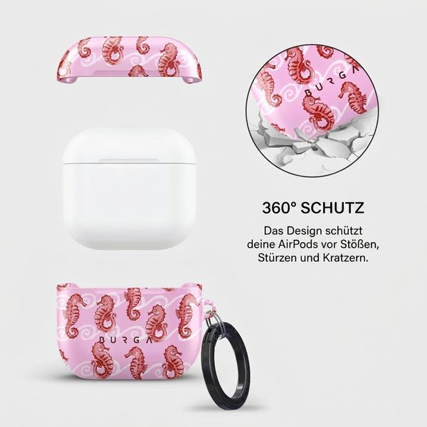 Burga Hardcase Hülle Apple AirPods 4 - Coral Reef