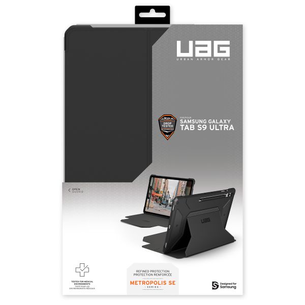 UAG Metropolis Klapphülle für das Samsung Galaxy Tab S9 Ultra - Black