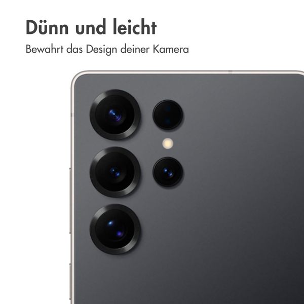 imoshion 2er-Pack Objektivschutz für Kamera für das Samsung Galaxy S25 Ultra - Titanium Black