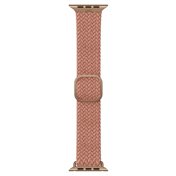 Uniq Aspen Geflochtenes Armband für das  Apple Watch Series 1 t/m 11 / SE / Ultra (44/45/46/49 mm) - Grapefruit Pink