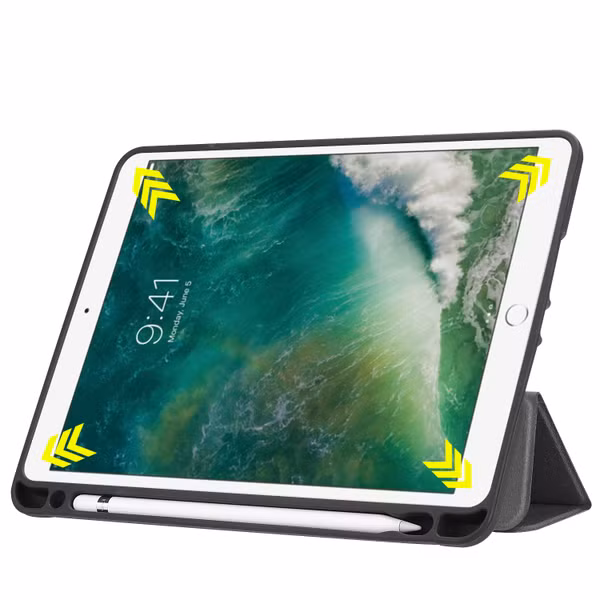 imoshion Design Trifold Klaphülle Apple iPad 6 (2018) 9.7 Zoll / iPad 5 (2017) 9.7 Zoll / Air 2 (2014)/Air 1 (2013) - Don't touch