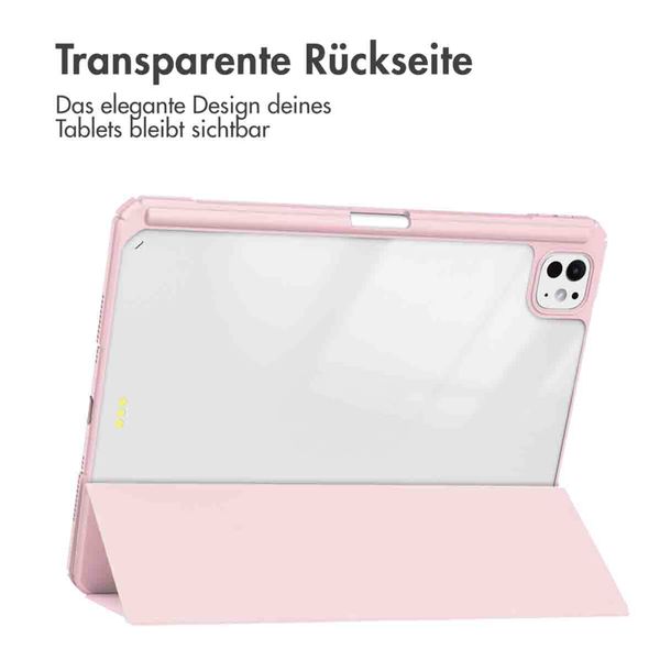 imoshion Trifold Hardcase Klapphülle Apple iPad Pro 11 (2024) M4 - Rosa