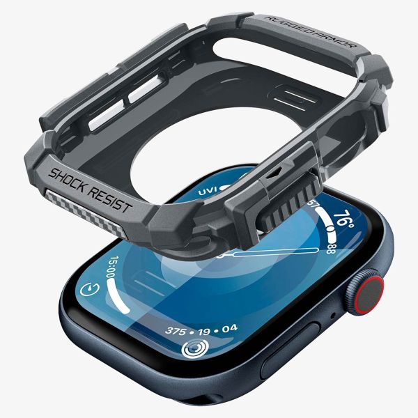 Spigen Rugged Armor™ Hülle für die Apple Watch Series 10 / 11 - 46 mm - Dunkelgrau