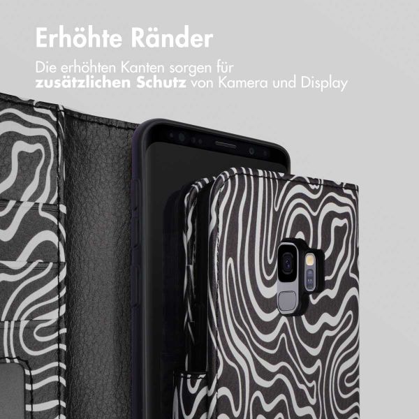 imoshion Design Klapphülle Samsung Galaxy S9 - Black And White