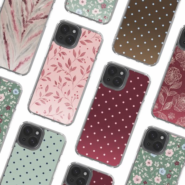 imoshion Design Hülle Apple iPhone 15 - Berry Love