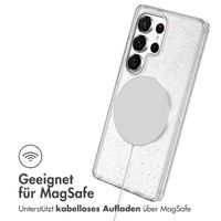 imoshion Sparkle Back Cover mit MagSafe für das Samsung Galaxy S25 Ultra - Transparent