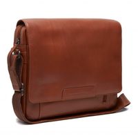 The Chesterfield Brand Gili Laptoptasche 14 Zoll - Umhängetasche - Echtes Leder - Cognac