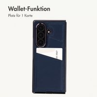 imoshion Kunstleder MagSafe Backcover mit Kartenfach Samsung Galaxy Z Fold 8 Ultra - Dunkelblau