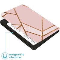 imoshion Design Slim Hard Case Klapphülle für das Tolino Shine 4 - Pink Graphic