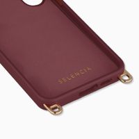 Selencia Rivièra Backcover mit MagSafe mit abnehmbaren Haken Samsung Galaxy S25 FE - Bold Burgundy