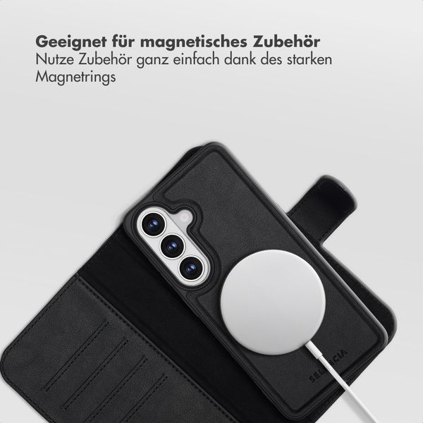 Selencia Olyn Abnehmbare Bookcase mit MagSafe Samsung Galaxy S26 - Schwarz