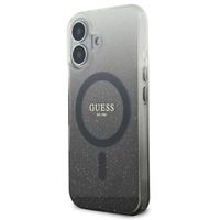 Guess MagSafe IML Glitter Gradient Case für das Apple iPhone 16 - Black