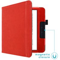 imoshion Vegan Leather Klapphülle Kobo Libra H2O - Rot