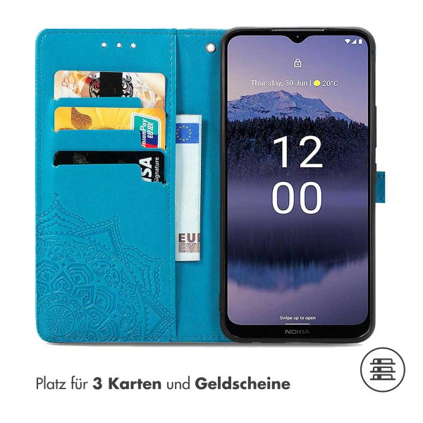 imoshion Mandala Klapphülle für das Nokia G11 Plus - Türkis