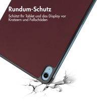 imoshion Trifold Klapphülle Apple iPad 11 (2025) 11 Zoll A16 / iPad 10 (2022) 10.9 Zoll - Bordeaux