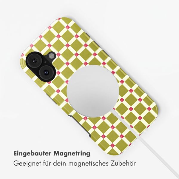Selencia Vivid Rückabdeckung mit MagSafe Apple iPhone 17 - Check This Olive