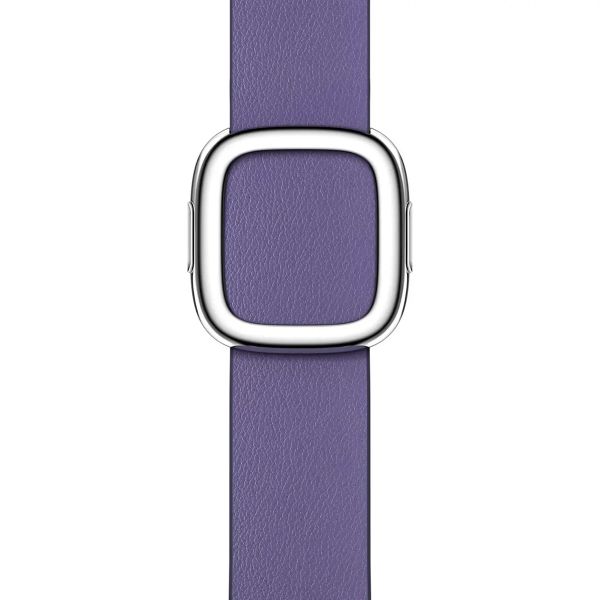 Apple Leather Band Modern Buckle für das  Apple Watch Series 1 t/m 9 / SE (38/40/41 mm) | Series 10 / 11 (42 mm) - Größe S - Wisteria