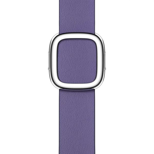 Apple Leather Band Modern Buckle für die Apple Watch Series 1 bis 9 / SE (38/40/41 mm) | Series 10 (42 mm) - Größe S - Wisteria