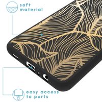 imoshion Design Hülle Samsung Galaxy A12 - Golden Leaves