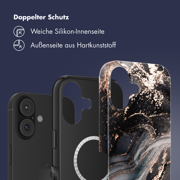 Selencia Vivid Rückabdeckung mit MagSafe Apple iPhone 17 - Chic Marble Black