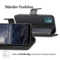 imoshion Luxuriöse Klapphülle Nokia G11 / G21 - Schwarz