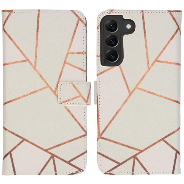 imoshion Design TPU Klapphülle für das Samsung Galaxy S22 Plus - White Graphic