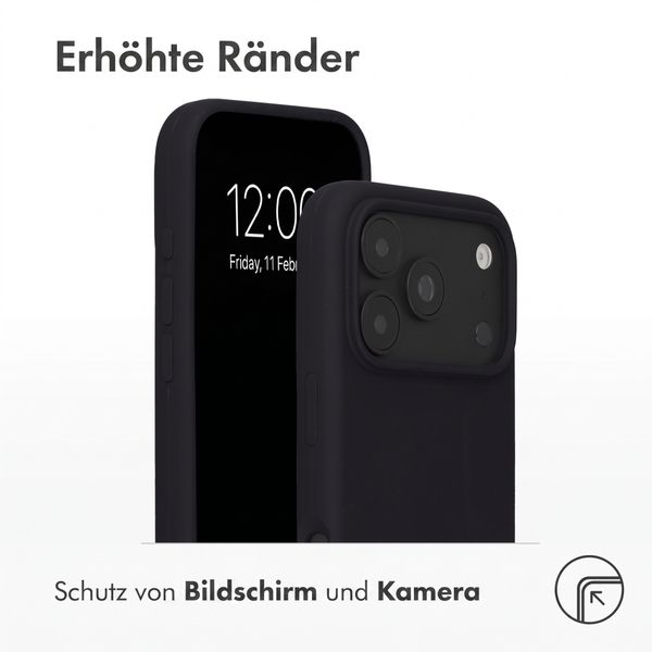 Accezz Liquid Silikoncase mit MagSafe Apple iPhone 18 Pro / 17 Pro - Schwarz