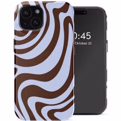 Selencia Vivid Back Cover Apple iPhone 15 - Dream Swirl Chocolate