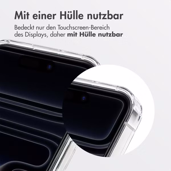 Accezz Sichtschutz-Schutzglas mit Applikator Apple iPhone 17 Pro