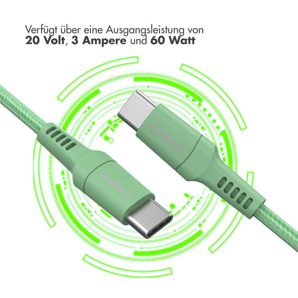 imoshion Braided USB-C-zu-USB-C Kabel - 1 Meter - Grün