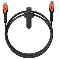 UAG Kevlar® Kern USB-C zu Lightning Ladekabel - 1,5 Meter - Schwarz / Orange