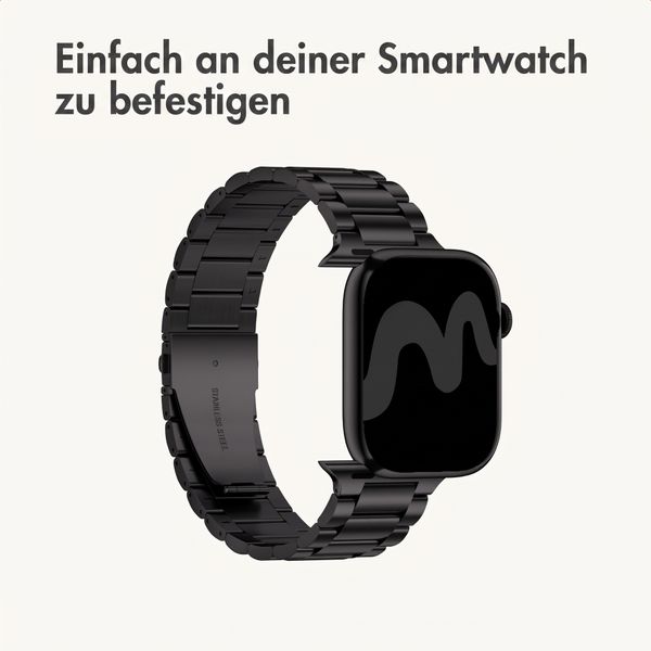 imoshion Edelstahlarmband für Apple Watch | 38/40/41/42 mm - Schwarz