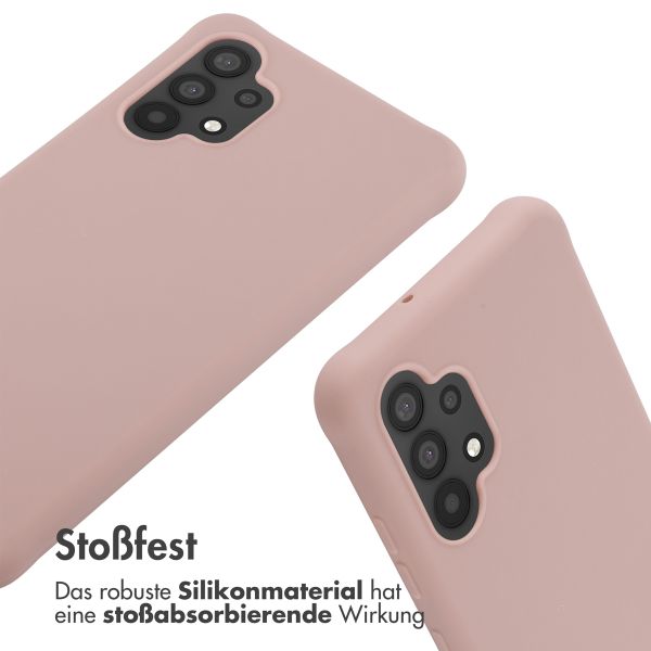 imoshion SilikonHülle mit Band Samsung Galaxy A32 (4G) - Sand Pink