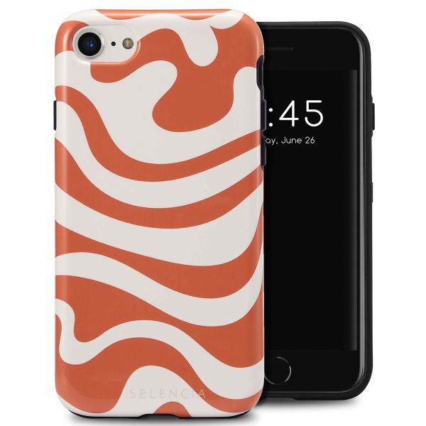 Selencia Vivid Back Cover Apple iPhone SE (2022 / 2020) / 8 / 7 / 6(s) - Dream Swirl Orange