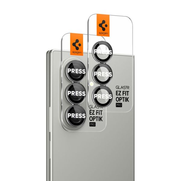 Spigen GLAStR EZ Fit Optik Pro Kameraschutz 2er-Pack für Samsung Galaxy Z Fold 7 - Schwarz