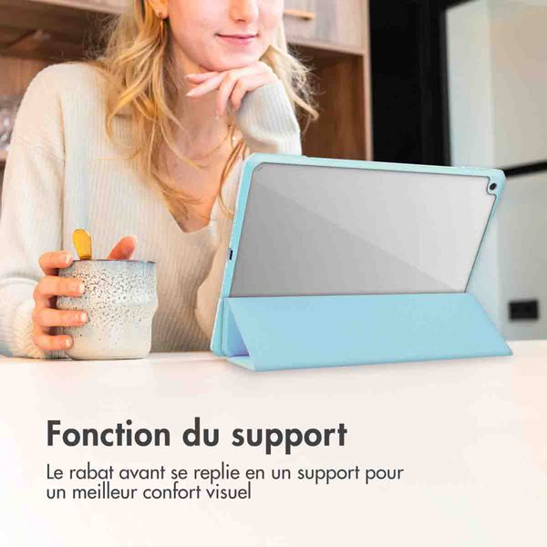 imoshion Trifold Hardcase Klapphülle Samsung Galaxy Tab S9 11.0 Zoll - Hellblau