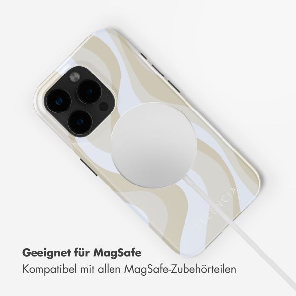 Selencia Vivid Rückabdeckung mit MagSafe Apple iPhone 15 Pro - Desert Waves Beige