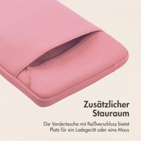 imoshion Laptop-Hülle mit Staufach 13 Zoll - Laptop Sleeve - Candy Pink