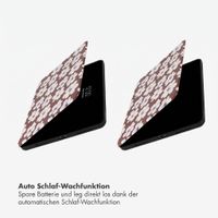 Selencia Vivid Klapphülle Apple iPad 11 (2025) 11 Zoll A16 / iPad 10 (2022) 10.9 Zoll - Choco Flower Pop