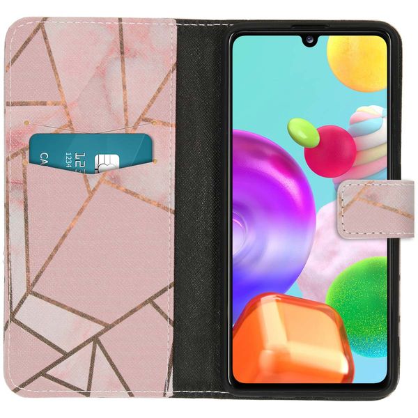 imoshion Design TPU Klapphülle Samsung Galaxy A41 - Pink Graphic