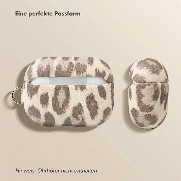 Selencia Sabi Hülle Panthermuster  Apple Airpods Pro / Pro 2 - Soft Ivory