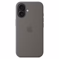Apple Silikon-Case MagSafe für das Apple iPhone 16 - Stone Gray