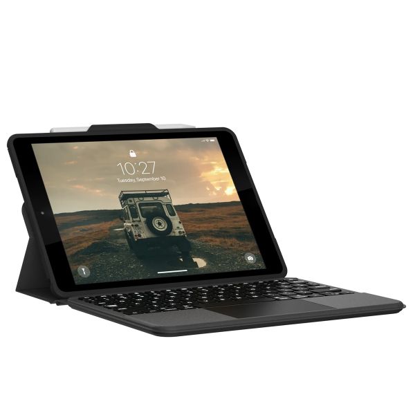 UAG Rugged Bluetooth-Tastatur Klapphülle mit Trackpad iPad 9 (2021) 10.2 Zoll / iPad 8 (2020) 10.2 Zoll / iPad 7 (2019) 10.2 Zoll - Schwarz