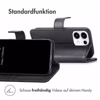 imoshion Luxuriöse Klapphülle Oppo Reno 16 F - Schwarz