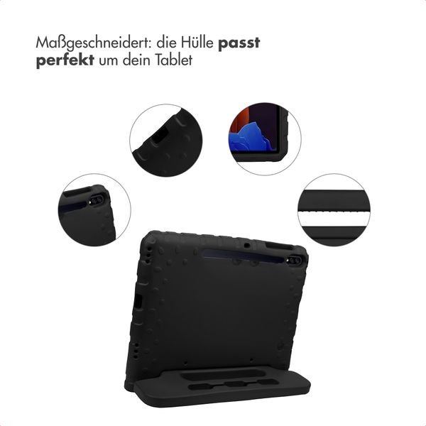 imoshion Schutzhülle mit Handgriff kindersicher Samsung Galaxy Tab S8 Plus / S7 Plus / S7 FE 5G - Schwarz